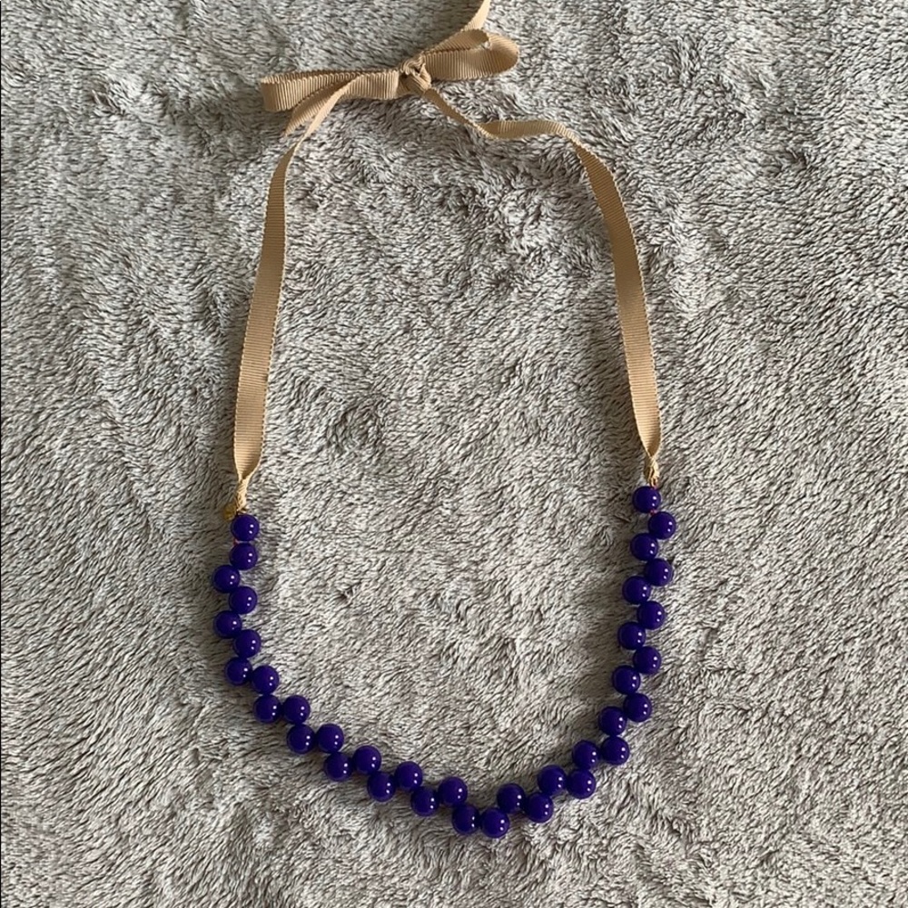 Purple beaded necklace from Gap